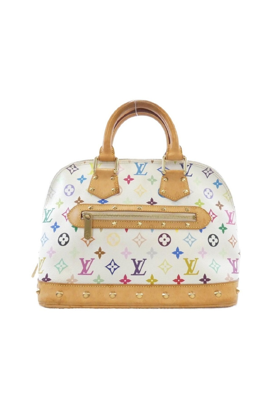 Louis Vuitton Alma Handbag Monogram Multicolor White